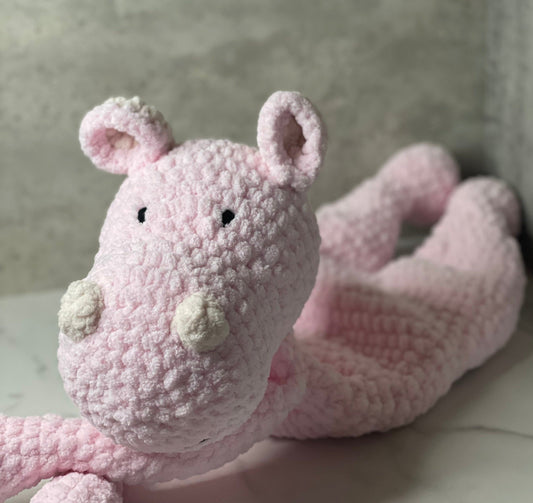 Pink Hippo Lovey