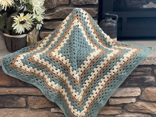 Beautiful crochet baby blanket