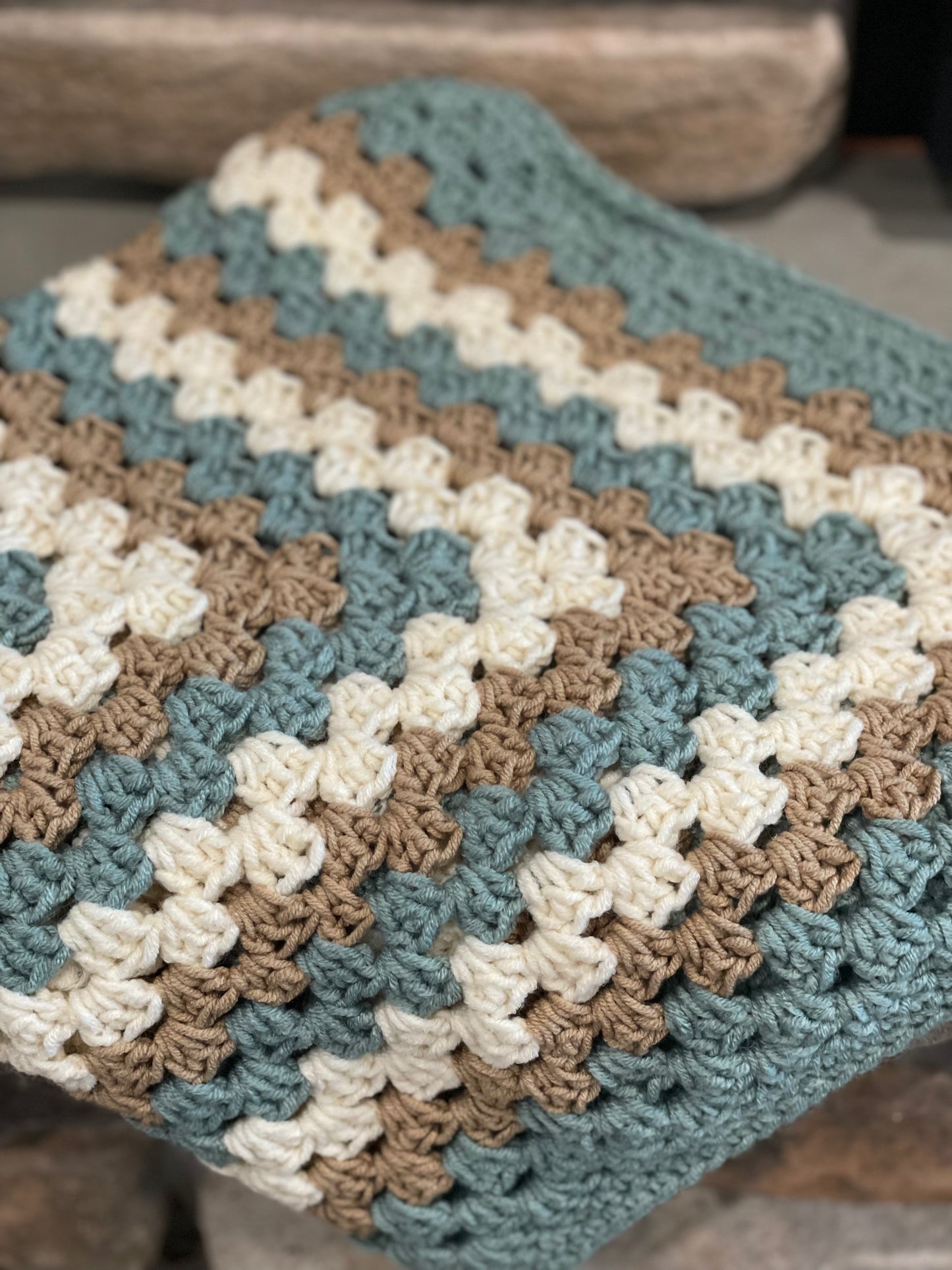 Beautiful crochet baby blanket