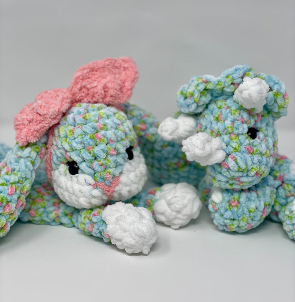 Floral bunny lovey