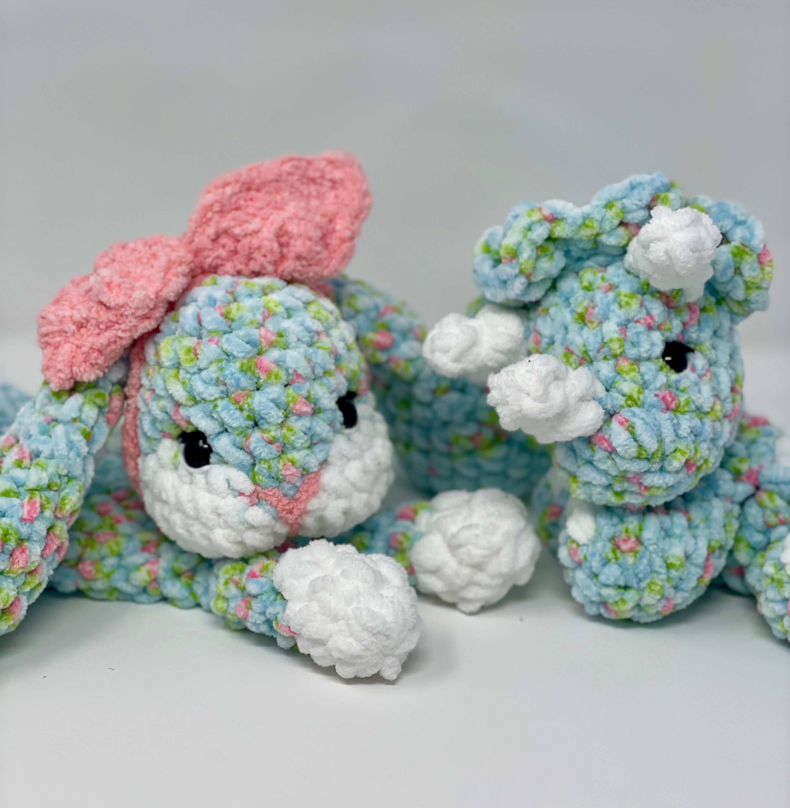 Floral bunny lovey